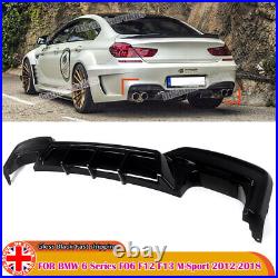 For Bmw 6 Series F06 F12 F13 M-sport Rear Diffuser Quad Exhuast Gloss 2012-2018