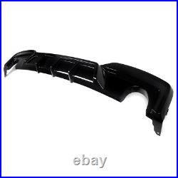 For Bmw 6 Series F12 F13 F06 M Sport Performance Rear Diffuser Gloss Black 12-18