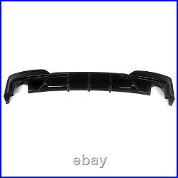 For Bmw 6 Series F12 F13 F06 M Sport Performance Rear Diffuser Gloss Black 12-18