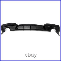 For Bmw 6 Series F12 F13 F06 M Sport Performance Rear Diffuser Gloss Black 12-18