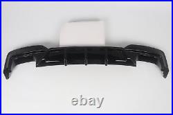 For Bmw 6 Series F12 F13 F06 M Sport Performance Rear Diffuser Gloss Black 12-18