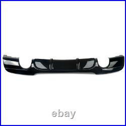 For Bmw E90 E91 3 Series M Sport Rear Diffuser Dual Exhausts Gloss Black 05-11