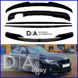 For Bmw F30 M Performance Body Kit Front Lip Splitter Dual Exit Diffuser Spoiler