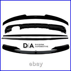 For Bmw F30 M Performance Body Kit Front Lip Splitter Dual Exit Diffuser Spoiler