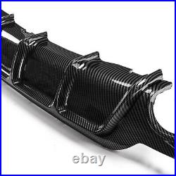 For Bmw F32 F33 F36 4 Series Rear Diffuser Splitter Valance Carbon Black M Sport