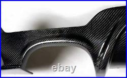 For Bmw F32 F33 M Sport Rear Bumper Diffuser Dual Tip Exhaust Carbon Fibre Color