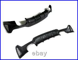 For Bmw F32 F33 M Sport Rear Bumper Diffuser Dual Tip Exhaust Carbon Fibre Color