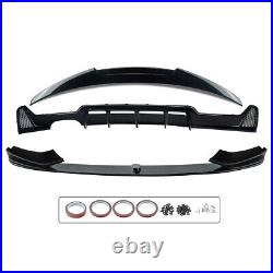 For Bmw F33 M Sport Body Kit Front Splitter Rear Diffuser Spoiler Gloss Black Uk