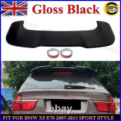 For Bmw X5 E70 Sport Style Gloss Black Rear Roof Boot Spoiler Lip Wing 2007-2013 For Bmw X5 E70 Sport Style Gloss Black Rear Roof Boot Spoiler Lip Wing 2007-2013