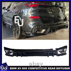 For Bmw X5 G05 M Sport Gloss Black Competitive Style Rear Bumper Diffuser