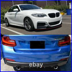 Front Splitter Rear Diffuser Body Kits For 2014-18 Bmw 2 Series F23 F22 M Sport