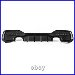 GLOSS BLACK REAR DIFFUSER M SPORT FOR 15-19 BMW 1 SERIES F20 F21 M135i M140i LCI