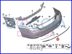 Genuine BMW 4' F32 LCI F33 LCI F36 LCI Rear Bumper Decorative Strip SPORT LINE