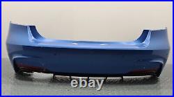 Genuine Bmw 3 Series F30 M Sport Complete Rear Bumper Estoril-blau Metallic B45