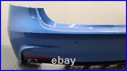 Genuine Bmw 3 Series F30 M Sport Complete Rear Bumper Estoril-blau Metallic B45