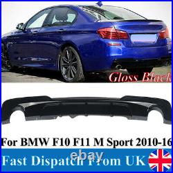 Gloss Black Rear Bumper Diffuser For BMW 5 Series F10 F11 M Sport 2010-2016 535i