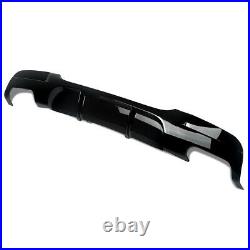 Gloss Black Rear Bumper Diffuser Lip For BMW 3 Series E90 328i M-Sport 2005-2012