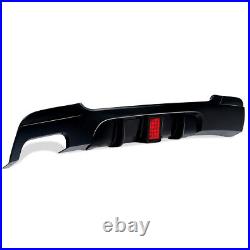 Gloss Black Rear Bumper Diffuser with LED for BMW 3 Series E92 E93 M Sport 06-13