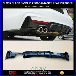 Gloss Black Rear Diffuser For Bmw 4 Series F32/f33 F36 M Sport Performance Twin