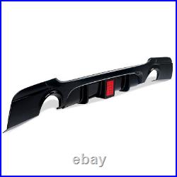 Gloss Black Rear Diffuser With LED For BMW 3 Series E92 E93 335i M Sport 2006-2014