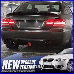 Gloss Black Rear Diffuser With LED For BMW 3 Series E92 E93 335i M Sport 2006-2014