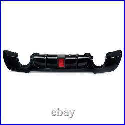 Gloss Black Rear Diffuser With LED For BMW 3 Series E92 E93 335i M Sport 2006-2014