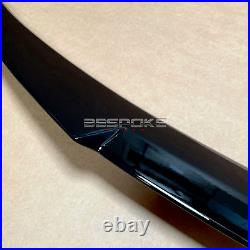 Gloss Black Rear Spoiler Lip + Front Splitter Fit Bmw 3 Series M Sport F30 F31