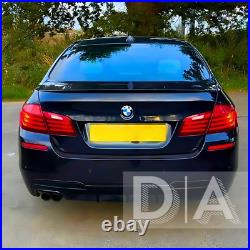 Gloss Black Twin Rear Diffuser Spoiler Splitter For Bmw 5 Series F10 F11 M Sport