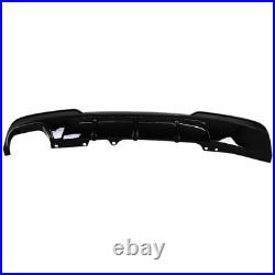 Gloss Black Twin Rear Diffuser Spoiler Splitter For Bmw 5 Series F10 F11 M Sport