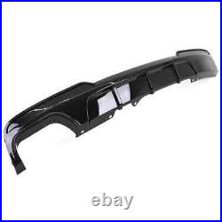 Gloss Black Twin Rear Diffuser Spoiler Splitter For Bmw 5 Series F10 F11 M Sport