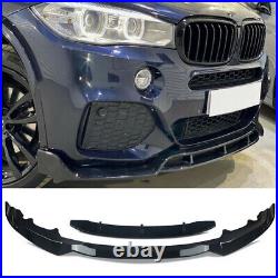 Gloss Blk For Bmw X5 F15 M Sport Body Kit Front Lip+rear Diffuser+skirts+grille