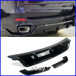 Gloss Blk For Bmw X5 F15 M Sport Body Kit Front Lip+rear Diffuser+skirts+grille