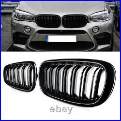 Gloss Blk For Bmw X5 F15 M Sport Body Kit Front Lip+rear Diffuser+skirts+grille