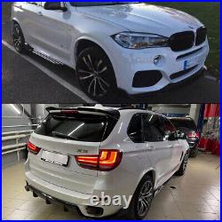 Gloss Blk For Bmw X5 F15 M Sport Body Kit Front Lip+rear Diffuser+skirts+grille