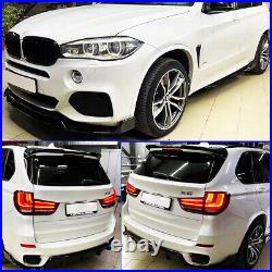 Gloss Blk For Bmw X5 F15 M Sport Body Kit Front Lip+rear Diffuser+skirts+grille