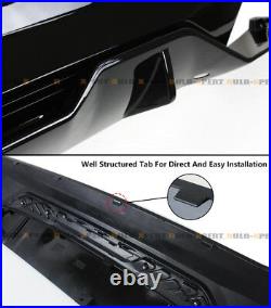 Glossy Black Rear Diffuser For 17-2020 BMW G30 540i 550i M550i With M Sport Bumper