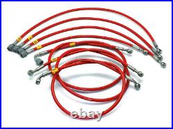 HEL BMW-4-463 FULL 4x Brake Hoses Braided for BMW 5 Series E39 530d Sport