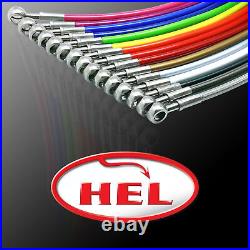 HEL BMW-4-527 Rear 2x Brake Hoses Braided for BMW 6 Series E64 635d Sport