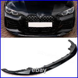 M Performance Front Splitter For 2020+ BMW 4 Series G22 G23 M Sport Gloss Black