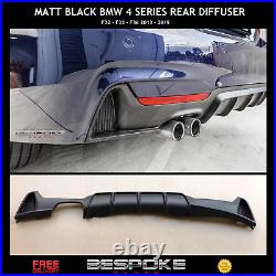 Matt Black Rear Diffuser Fits Bmw 4 Series F32 F33 F36 M Sport Performance Skirt