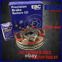 NEW EBC 280mm REAR BRAKE DISCS AND REDSTUFF PADS KIT OE QUALITY KIT15654