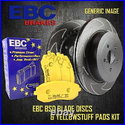 NEW EBC 294mm REAR BSD PERFORMANCE DISCS AND YELLOWSTUFF PADS KIT PD18KR026