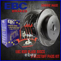 NEW EBC 320mm REAR BSD PERFORMANCE DISCS AND REDSTUFF PADS KIT PD17KR012