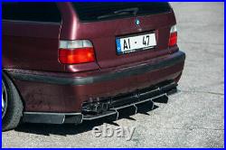 P-Performance CARBON Rear Bumper diffuser with ribs / fins For BMW E36 M Sport