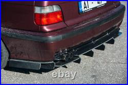 P-Performance CARBON Rear Bumper diffuser with ribs / fins For BMW E36 M Sport