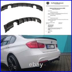 Performance Rear Diffusor Bumper Splitter fits on BMW F30 F31 M-Sport 335i 335d