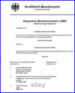 Performance Rear Diffusor Bumper Splitter fits on BMW F30 F31 M-Sport 335i 335d