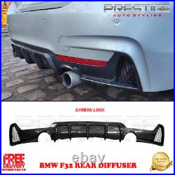 REAR DIFFUSER BUMPER CARBON LOOK FOR BMW F32 F33 F36 4 SERIES 435i M SPORT 14-20