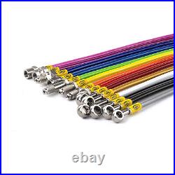 REAR HEL Braided Brake Lines Hoses For BMW 3 Series E92 330d M Sport 08