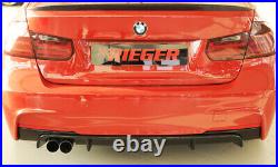 RIEGER Rear Diffuser Gloss Black BMW 3 Series M-Sport F30 F31 2012-2019
